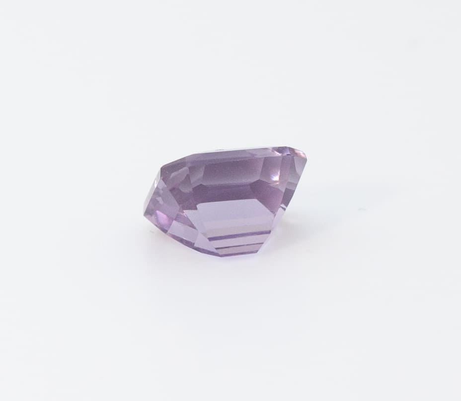 3.85ct Purple Amethyst VVS Asscher Shape (9.5x9.5x6.3 mm) Unheated gemstone from Sri Lanka