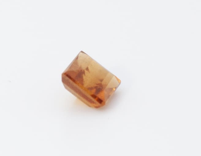 1.2ct Orange Citrine VVS Asscher Shape (5.9x5.3x3.9 mm) Unheated gemstone from Sri Lanka