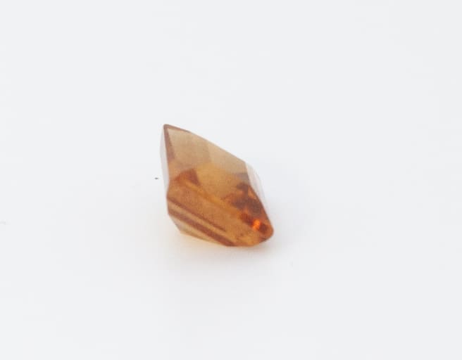 1.2ct Orange Citrine VVS Asscher Shape (5.9x5.3x3.9 mm) Unheated gemstone from Sri Lanka