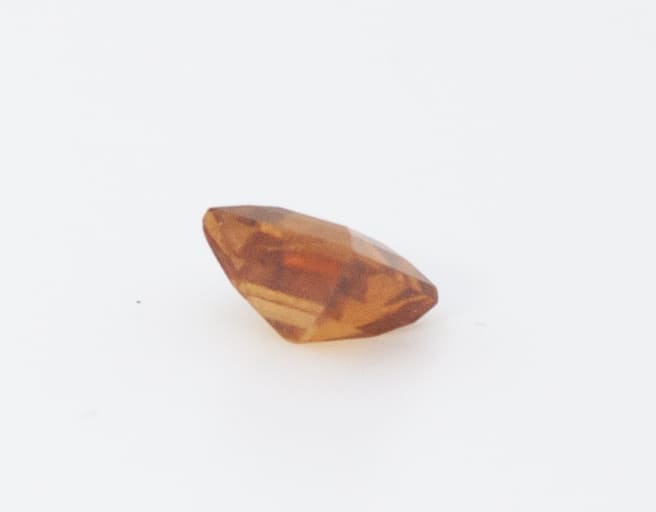 1.2ct Orange Citrine VVS Asscher Shape (5.9x5.3x3.9 mm) Unheated gemstone from Sri Lanka