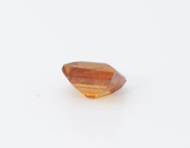 1.2ct Orange Citrine VVS Asscher Shape (5.9x5.3x3.9 mm) Unheated gemstone from Sri Lanka