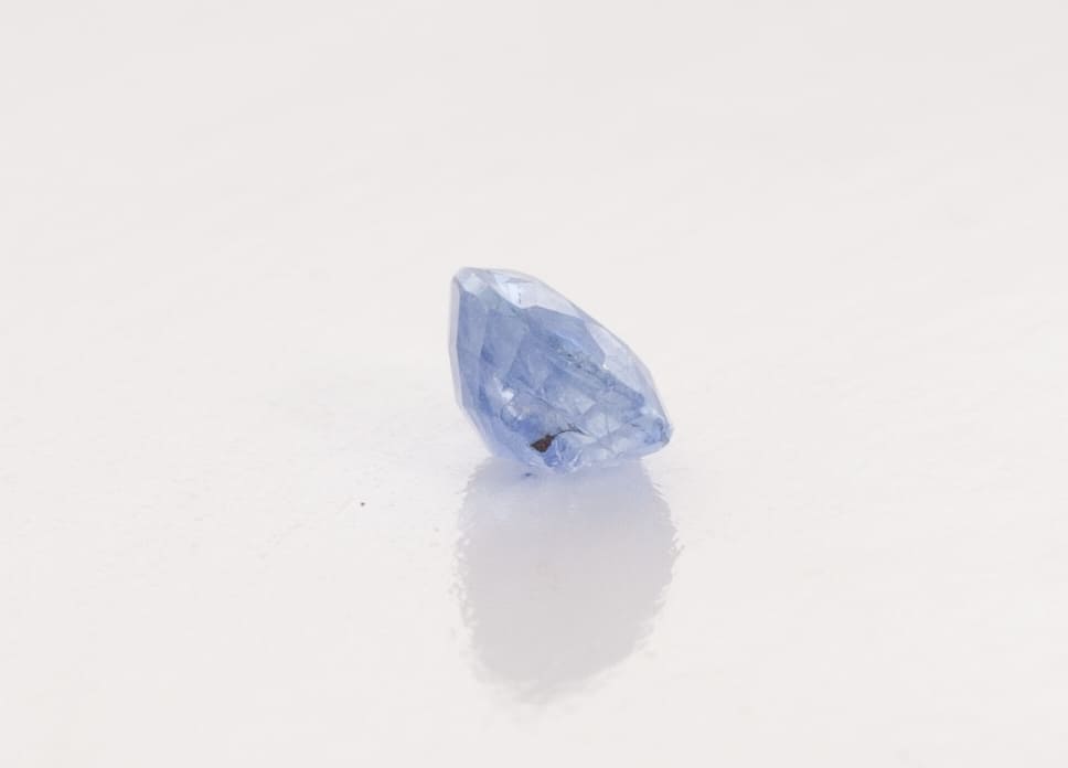 0.6ct Blue Sapphire VVS Oval Shape (5.8x4x2.5 mm) Unheated gemstone from Sri Lanka