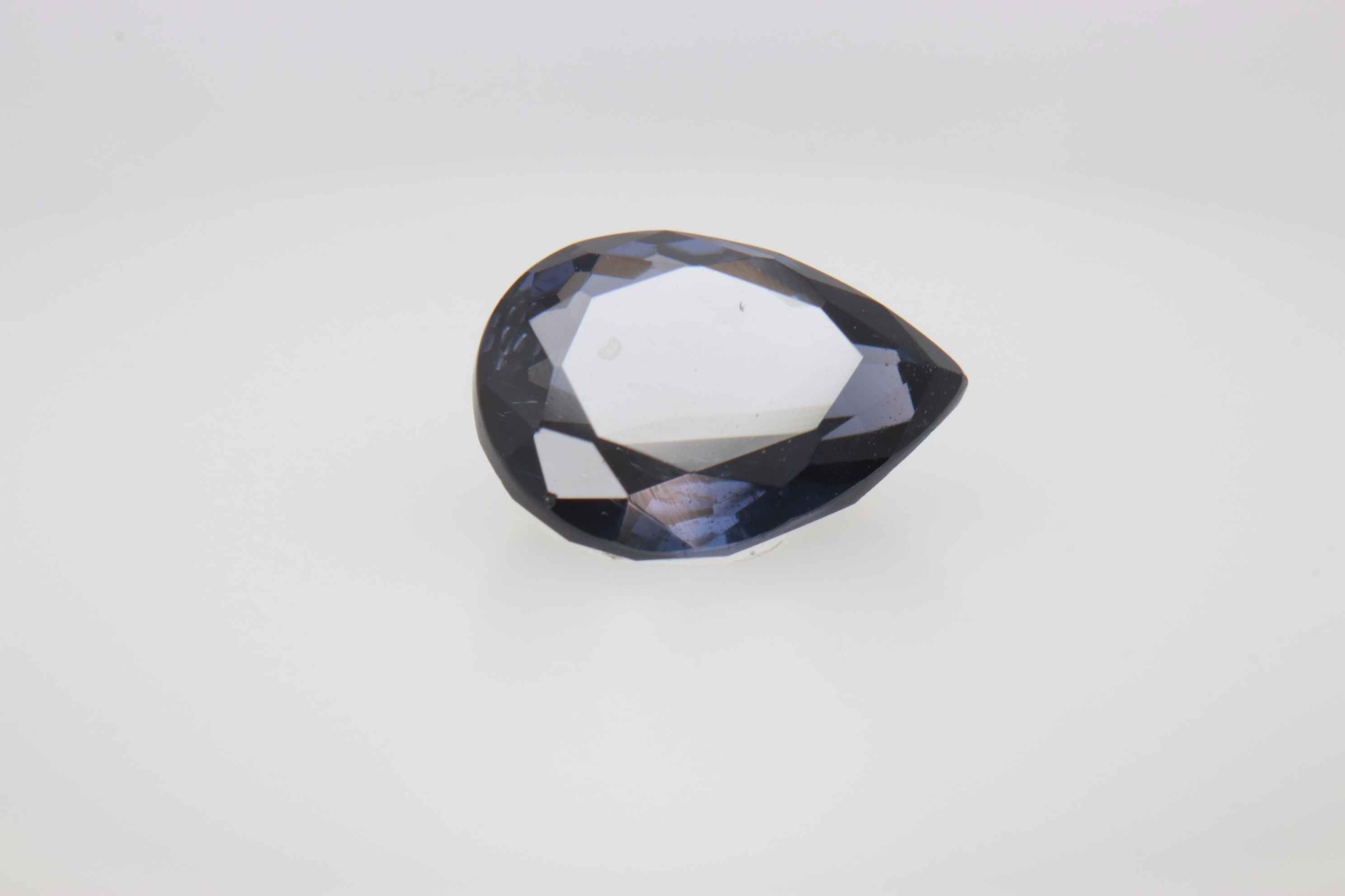 1.4ct Dark Blue Spinel SI1 Pear Shape (6x7.9x3.3 mm) Unheated gemstone from Sri Lanka