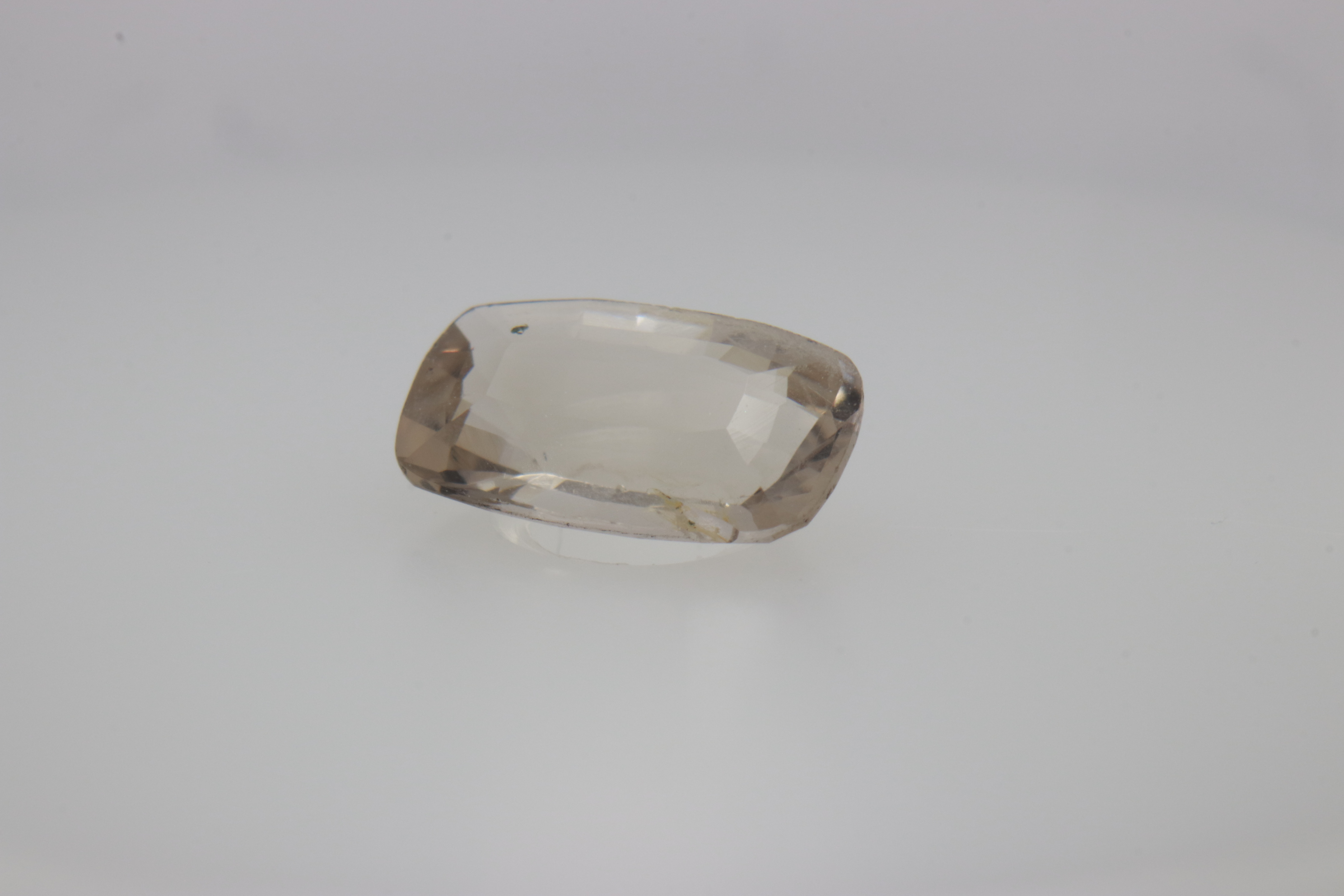 0.7ct White - Off Spinel SI1 Fancy Cushion Shape (7.3x4.4x2.8 mm) Unheated gemstone from Sri Lanka