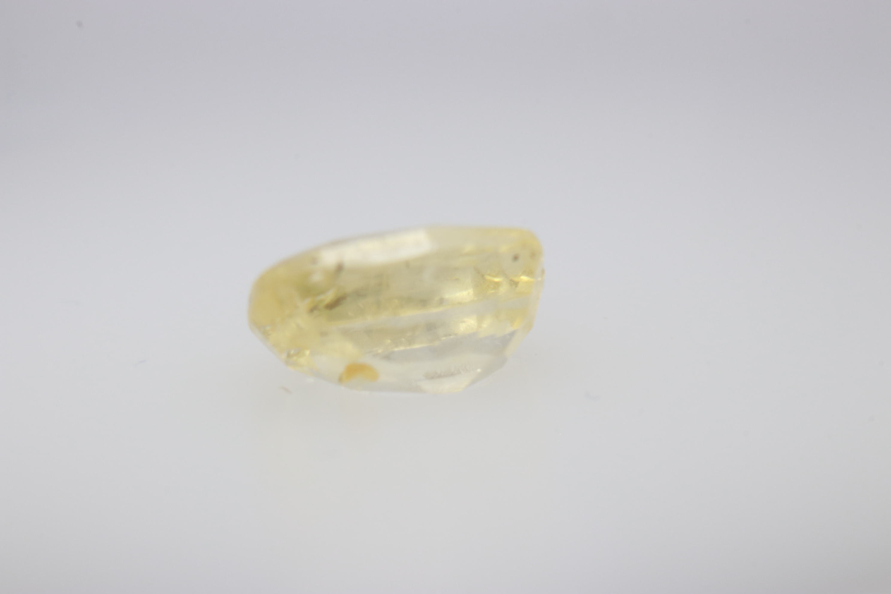 1.3ct Yellow Sapphire VVS1 Emerald Shape (6.7x5.2x3.6 mm) Unheated gemstone from Sri Lanka