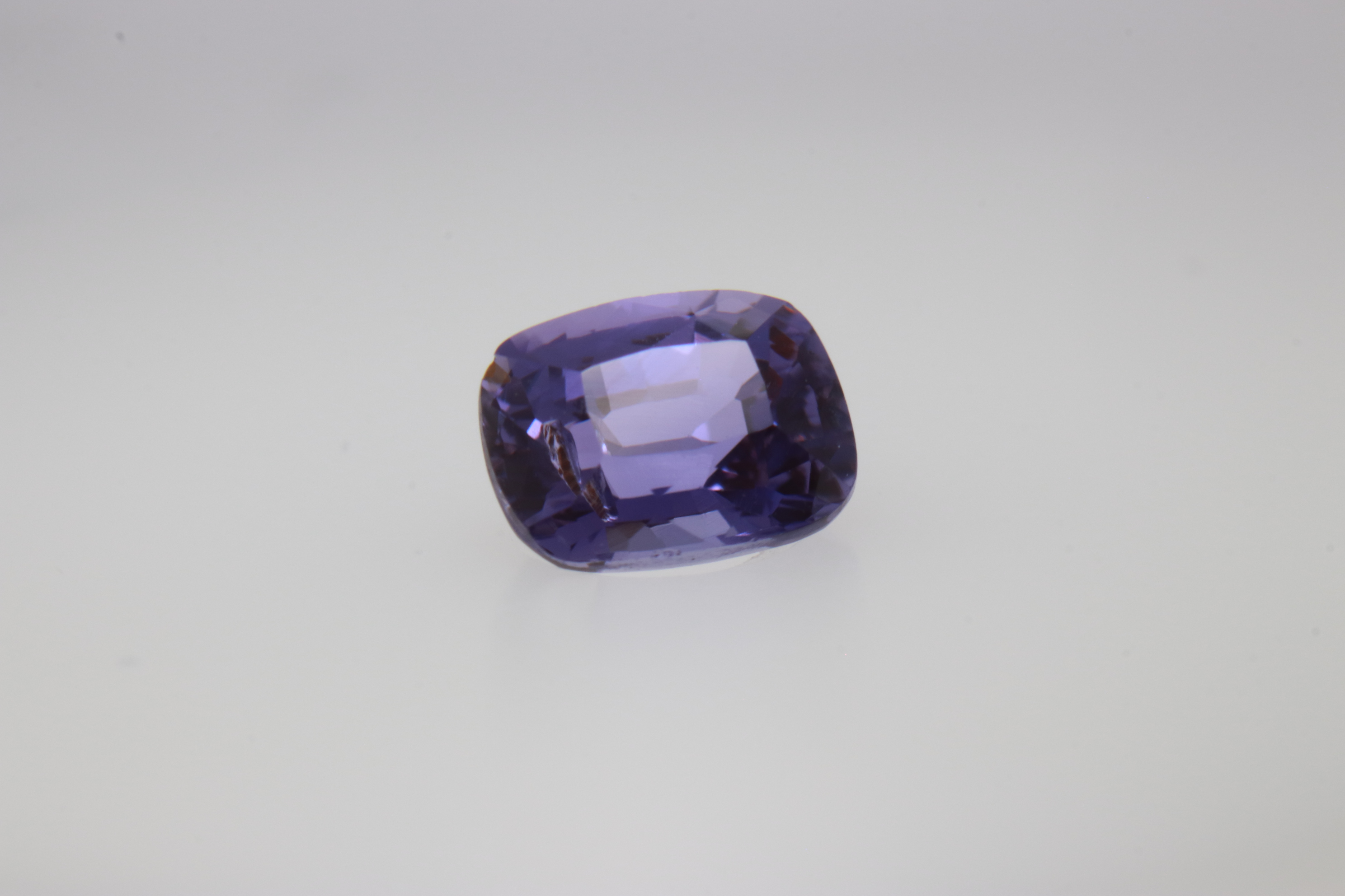 0.85ct Alice Blue Sapphire VSI Fancy Cushion Shape (5.6x4.2x3.3 mm) Unheated gemstone from Sri Lanka