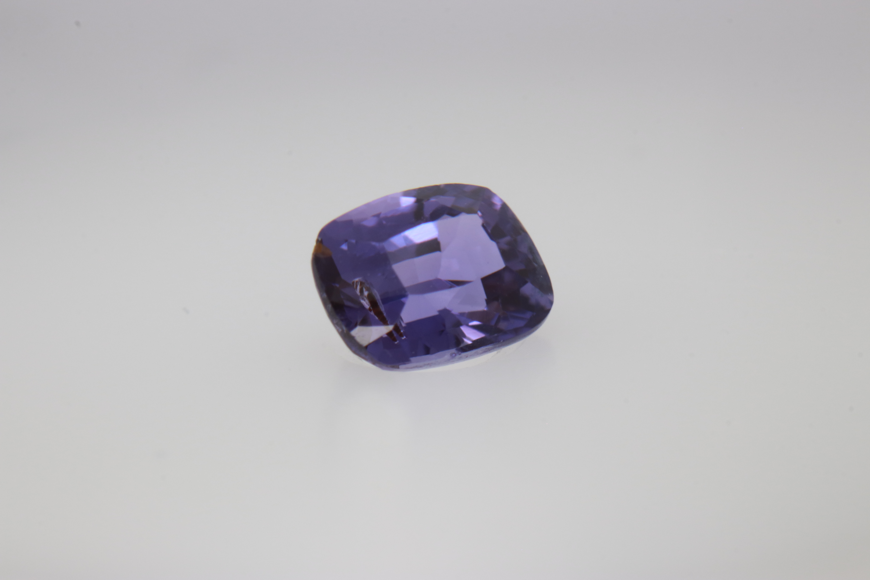 0.85ct Alice Blue Sapphire VSI Fancy Cushion Shape (5.6x4.2x3.3 mm) Unheated gemstone from Sri Lanka