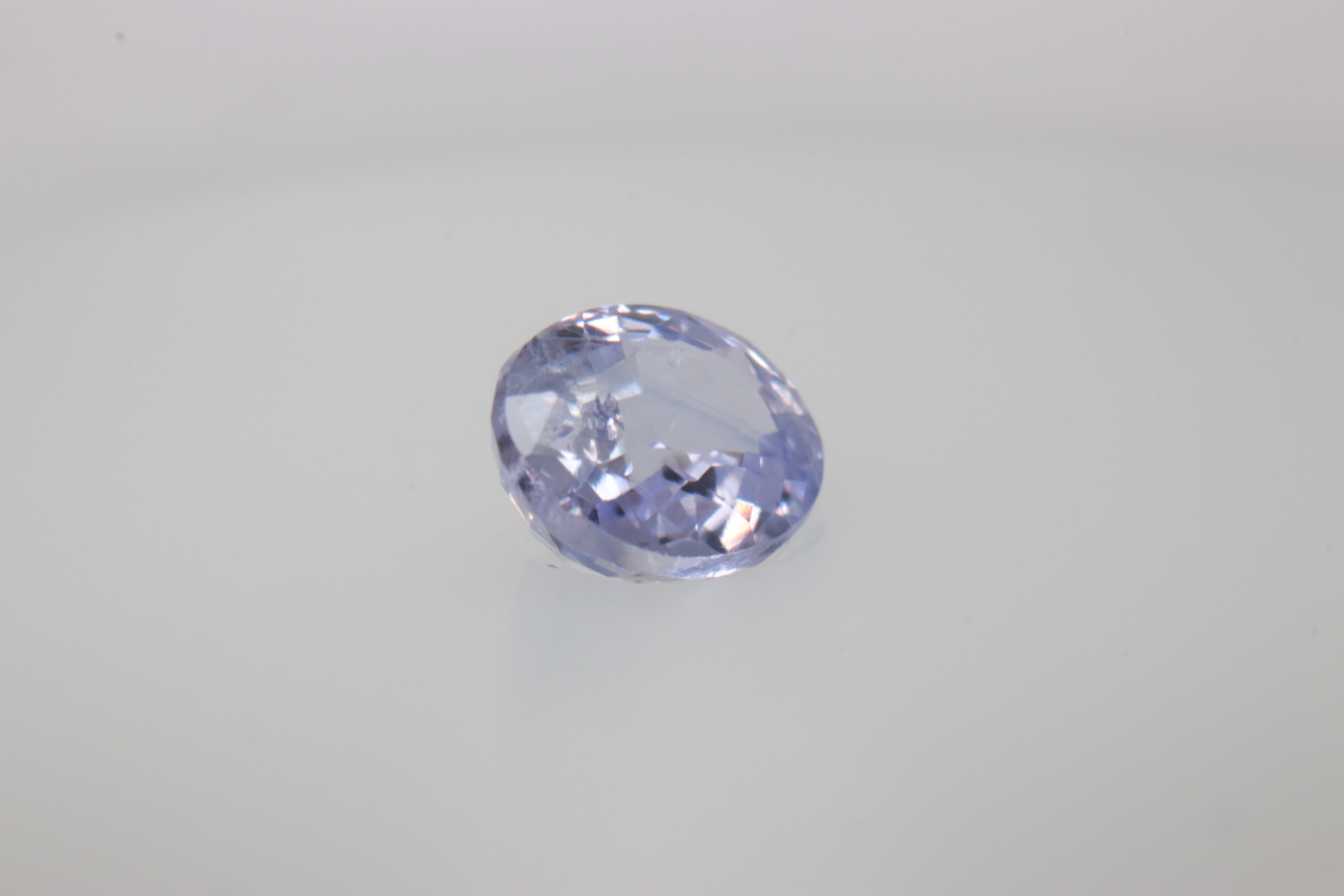 0.8ct Alice Blue Sapphire VVS Oval Shape (5.9x4.8x2.8 mm) Unheated gemstone from Sri Lanka