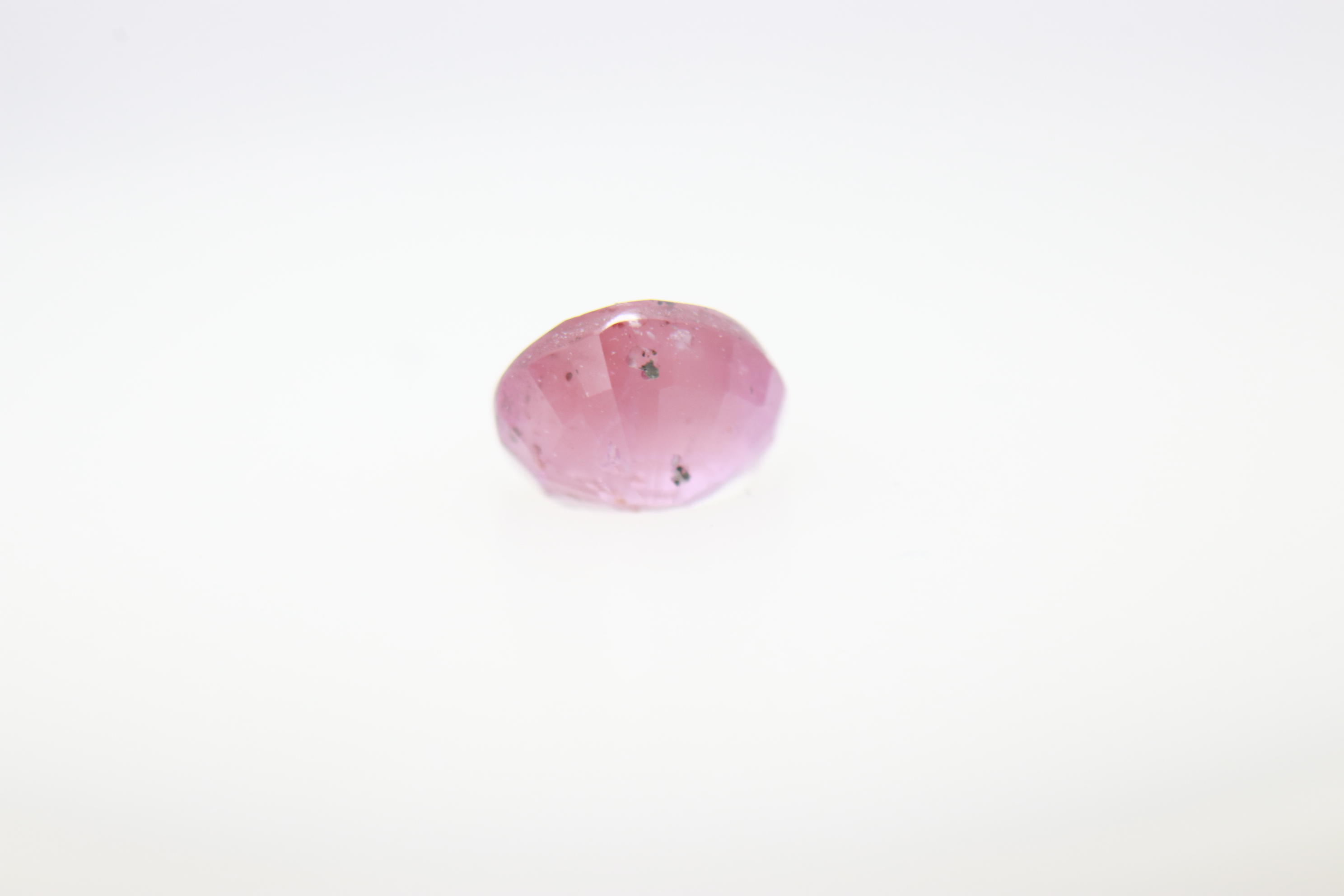 0.5ct Alice Blue Padparadscha SI1 Oval Shape (4.9x3.8x2.8 mm) Unheated gemstone from Sri Lanka