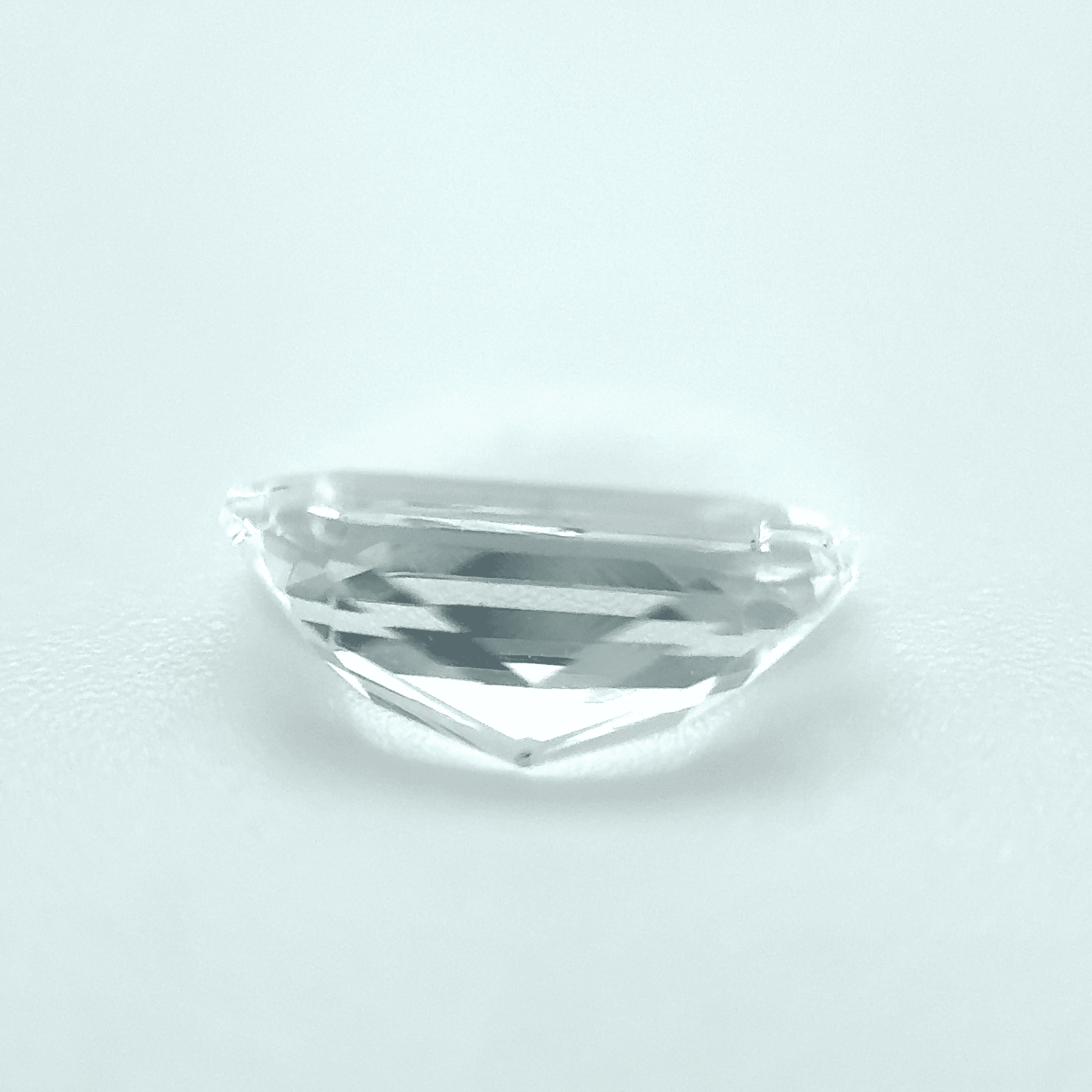 1.8ct White Sapphire VVS Emerald Shape (9.3x4.5x4 mm) Unheated gemstone from Sri Lanka