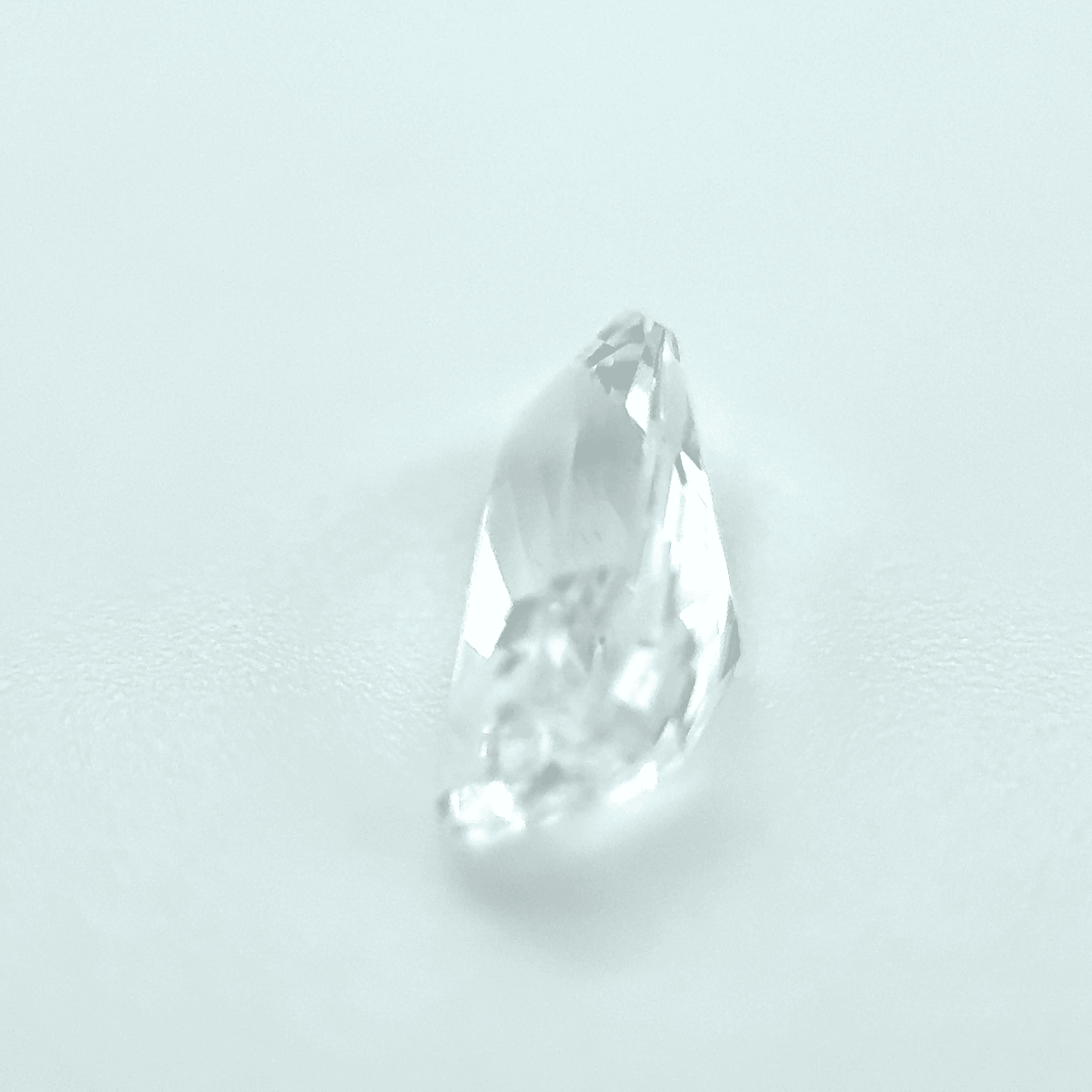 1.8ct White Sapphire VVS Emerald Shape (9.3x4.5x4 mm) Unheated gemstone from Sri Lanka