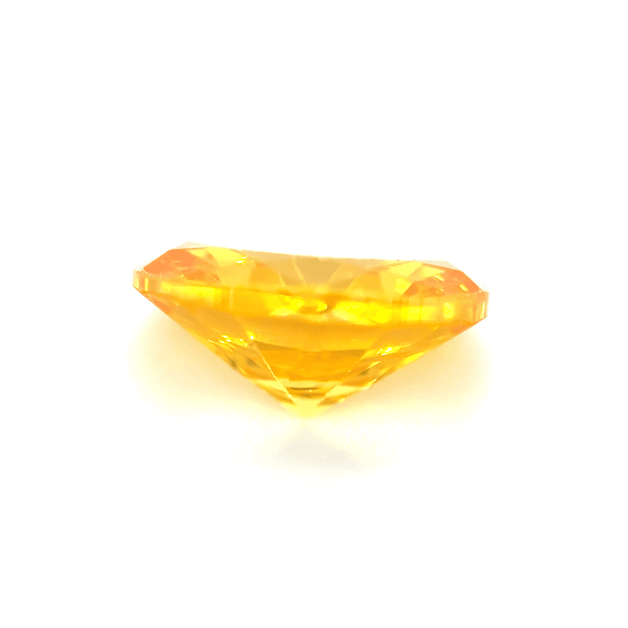 3ct Yellow Sinhalite VVS1 Oval Shape (8.9x6.8x4.2 mm) Unheated gemstone from Sri Lanka