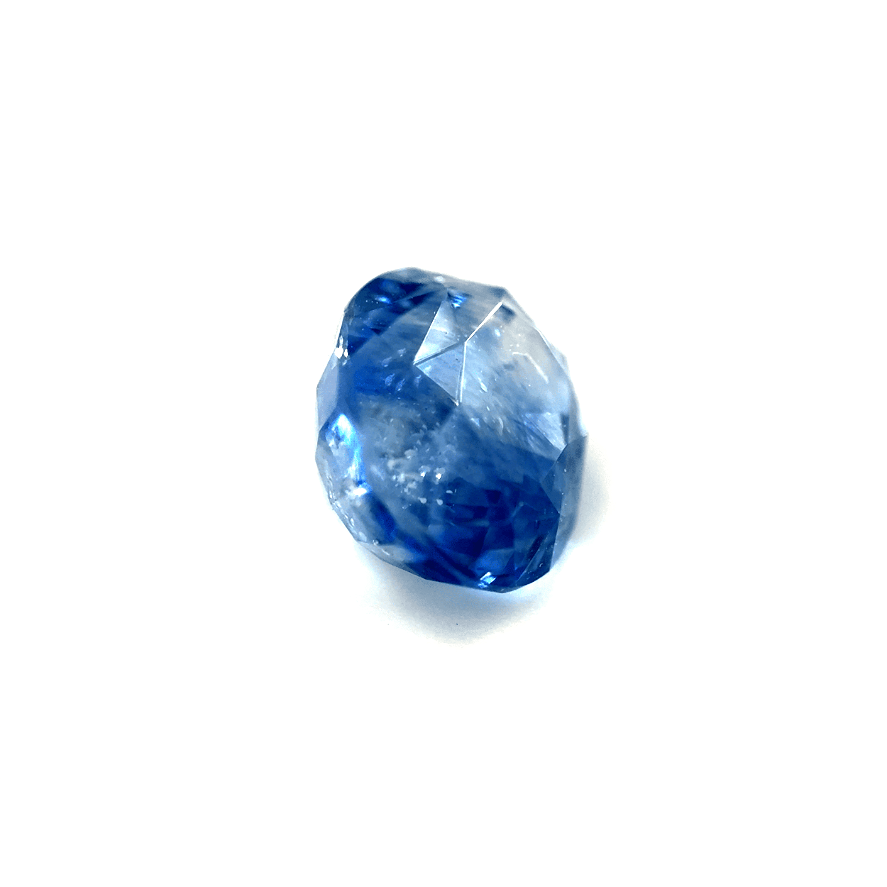 3.0ct Cornflower Blue Sapphire VSI Oval Shape (8.5x7.5x5.6 mm) Unheated gemstone from Sri Lanka