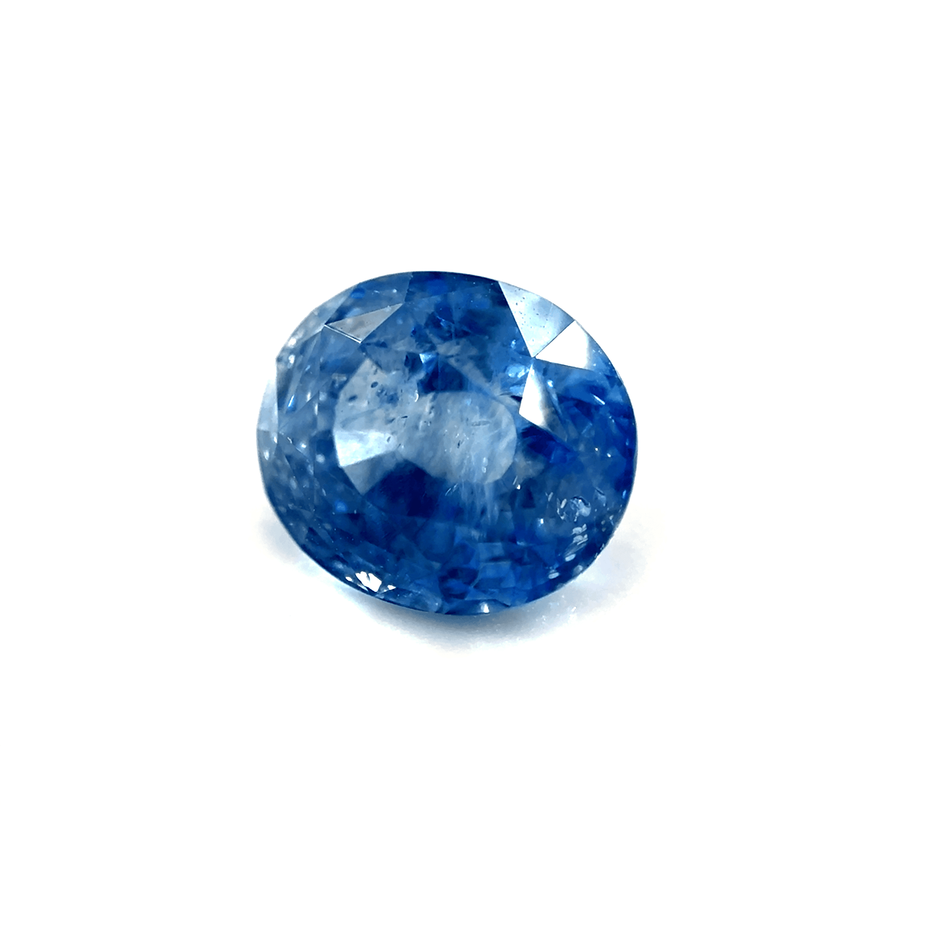 3.0ct Cornflower Blue Sapphire VSI Oval Shape (8.5x7.5x5.6 mm) Unheated gemstone from Sri Lanka